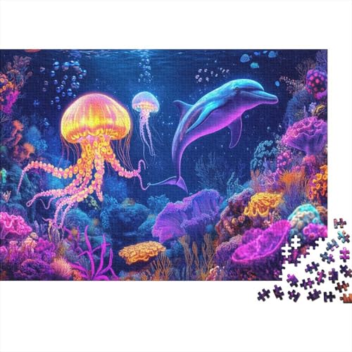 1000pcs (75x50cm) Teile Puzzle Für Erwachsene Unterwasserwelt Meereslebewesen Lernspiele Wohndekoration Bunte Korallenriffe Und Tropische Meereswelten von GRBASNDOU