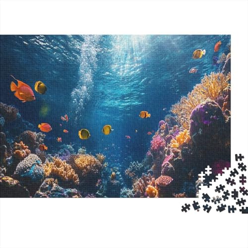 1000pcs (75x50cm) Teile Puzzle Für Erwachsene Unterwasserwelt Meereslebewesen Lernspiele Wohndekoration Bunte Korallenriffe Und Tropische Meereswelten von GRBASNDOU