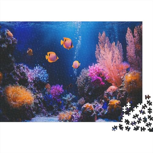 1000pcs (75x50cm) Teile Puzzle Für Erwachsene Unterwasserwelt Meereslebewesen Lernspiele Wohndekoration Bunte Korallenriffe Und Tropische Meereswelten von GRBASNDOU