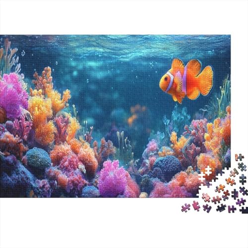 1000pcs (75x50cm) Teile Puzzle Für Erwachsene Unterwasserwelt Meereslebewesen Lernspiele Wohndekoration Bunte Korallenriffe Und Tropische Meereswelten von GRBASNDOU