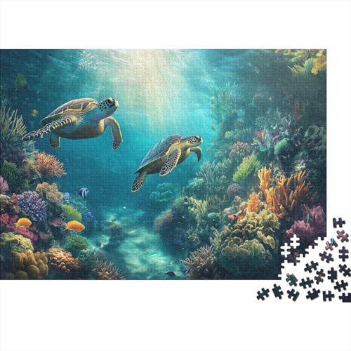 1000pcs (75x50cm) Teile Puzzle Für Erwachsene Unterwasserwelt Meereslebewesen Lernspiele Wohndekoration Bunte Korallenriffe Und Tropische Meereswelten von GRBASNDOU