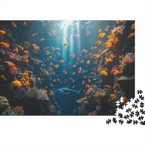 1000pcs (75x50cm) Teile Puzzle Für Erwachsene Unterwasserwelt Meereslebewesen Lernspiele Wohndekoration Bunte Korallenriffe Und Tropische Meereswelten von GRBASNDOU