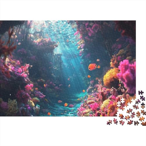 1000pcs (75x50cm) Teile Puzzle Für Erwachsene Unterwasserwelt Meereslebewesen Lernspiele Wohndekoration Bunte Korallenriffe Und Tropische Meereswelten von GRBASNDOU