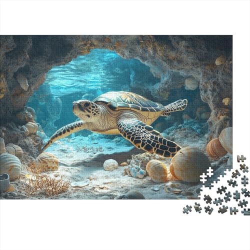 300pcs (40x28cm) Teile Puzzle Für Erwachsene Aquarien-Ansicht Wohndekoration Lernspiele Entspannendes Blaumeer Mit Korallendetails von GRBASNDOU