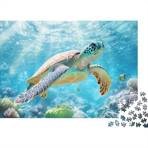 300pcs (40x28cm) Teile Puzzle Für Erwachsene Aquarien-Ansicht Wohndekoration Lernspiele Entspannendes Blaumeer Mit Korallendetails von GRBASNDOU