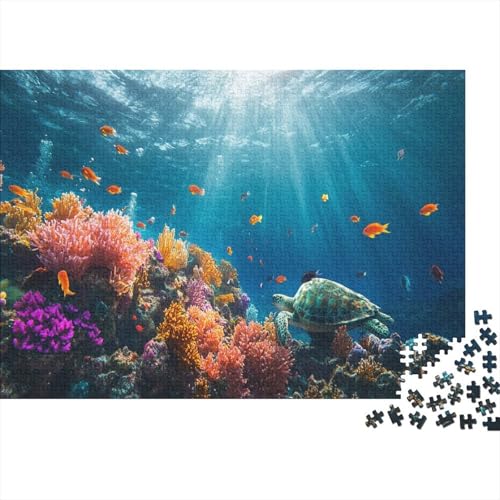 300pcs (40x28cm) Teile Puzzle Für Erwachsene Unterwasserwelt Meereslebewesen Lernspiele Wohndekoration Bunte Korallenriffe Und Tropische Meereswelten von GRBASNDOU