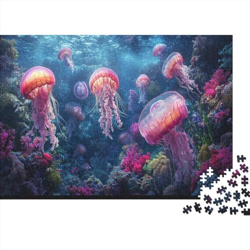 500pcs (52x38cm) Teile Puzzle Für Erwachsene Aquarien-Ansicht Wohndekoration Lernspiele Entspannendes Blaumeer Mit Korallendetails von GRBASNDOU