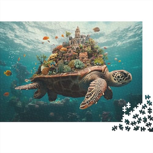 500pcs (52x38cm) Teile Puzzle Für Erwachsene Meeresboden-Landschaft Wohndekoration Lernspiele Lebendige Unterwasserpflanzen Und Kreaturen von GRBASNDOU