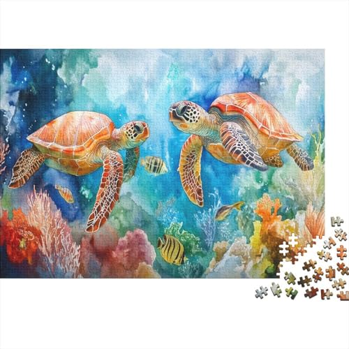 500pcs (52x38cm) Teile Puzzle Für Erwachsene Meeresboden-Landschaft Wohndekoration Lernspiele Lebendige Unterwasserpflanzen Und Kreaturen von GRBASNDOU