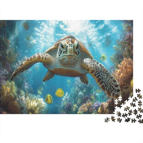 500pcs (52x38cm) Teile Puzzle Für Erwachsene Meeresboden-Landschaft Wohndekoration Lernspiele Lebendige Unterwasserpflanzen Und Kreaturen von GRBASNDOU