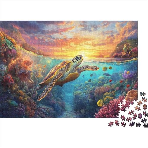 500pcs (52x38cm) Teile Puzzle Für Erwachsene Tiefseekunst Lernspiele Moderne Wanddekoration Mit Abstrakten Meerestexturen von GRBASNDOU