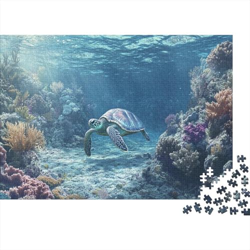 500pcs (52x38cm) Teile Puzzle Für Erwachsene Unterwasserwelt Meereslebewesen Lernspiele Wohndekoration Bunte Korallenriffe Und Tropische Meereswelten von GRBASNDOU