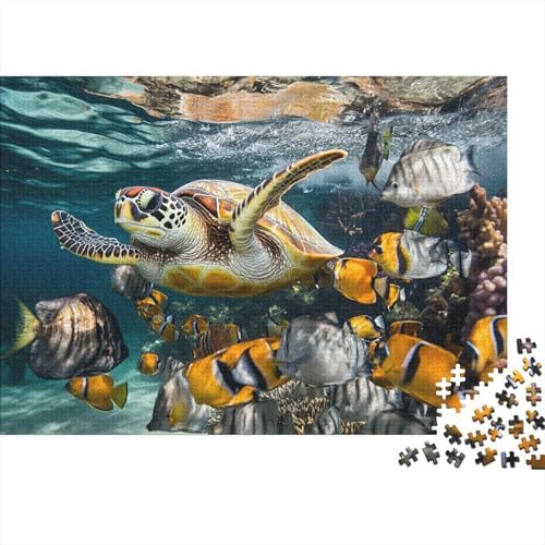 500pcs (52x38cm) Teile Puzzle Für Erwachsene Unterwasserwelt Meereslebewesen Lernspiele Wohndekoration Bunte Korallenriffe Und Tropische Meereswelten von GRBASNDOU