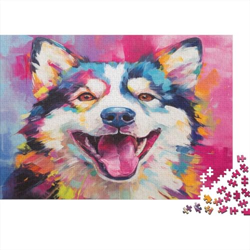 Huskies Puzzle 1000 Teile Puzzle Für Erwachsene Und Kinder Ab 14 Jahren Puzzel 1000pcs (75x50cm) von GRBASNDOU