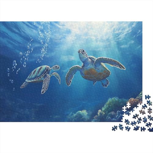 Puzzle 1000pcs (75x50cm) Teile Für Erwachsene Meeresbiologie-Thema Stressabbau Therapie Farbenfrohe Unterwasserwelt Dekoration von GRBASNDOU