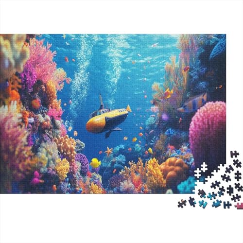 Puzzle 1000pcs (75x50cm) Teile Für Erwachsene Tiefsee-Expedition Anspruchsvolles Puzzle Unterwasserlandschaft Und Aquatisches Ökosystem von GRBASNDOU