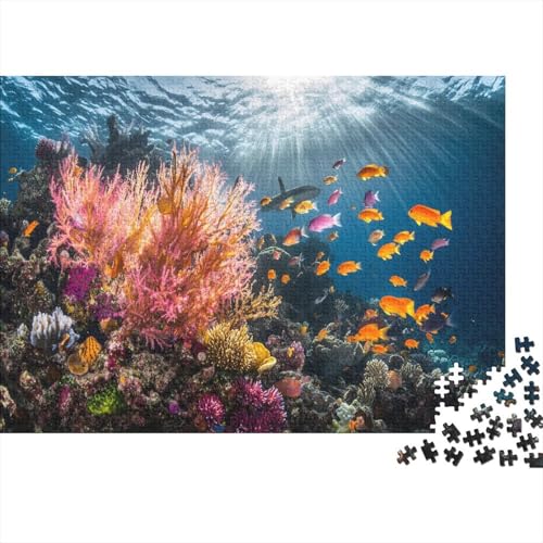 Puzzle 1000pcs (75x50cm) Teile Für Erwachsene Tiefsee-Expedition Anspruchsvolles Puzzle Unterwasserlandschaft Und Aquatisches Ökosystem von GRBASNDOU