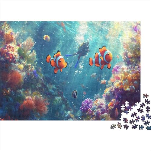 Puzzle 1000pcs (75x50cm) Teile Für Erwachsene Tiefsee-Expedition Anspruchsvolles Puzzle Unterwasserlandschaft Und Aquatisches Ökosystem von GRBASNDOU