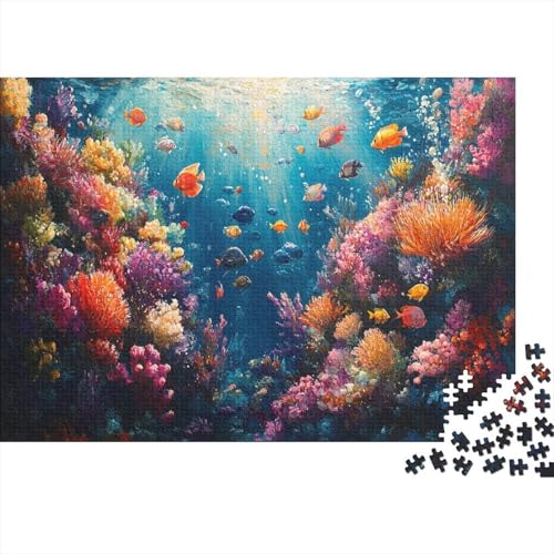 Puzzle 1000pcs (75x50cm) Teile Für Erwachsene Unterwasser-Ökosystem Familienaktivität Komplexe Meeresmuster Wohnkultur Geschenk von GRBASNDOU