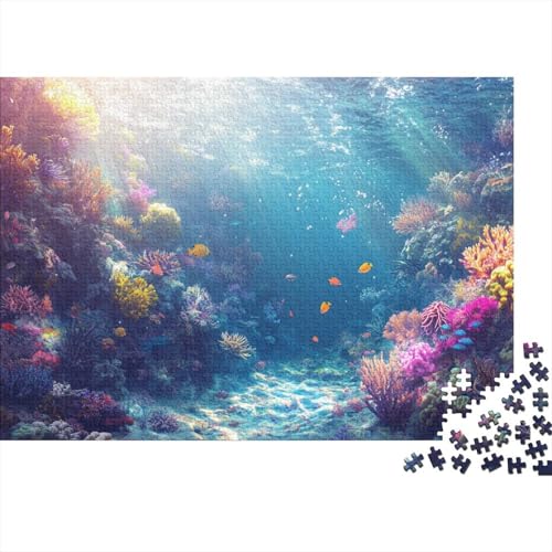 Puzzle 1000pcs (75x50cm) Teile Für Erwachsene Unterwasser-Ökosystem Familienaktivität Komplexe Meeresmuster Wohnkultur Geschenk von GRBASNDOU