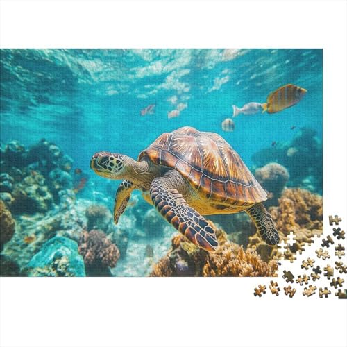 Puzzle 300pcs (40x28cm) Teile Für Erwachsene Unterwasser-Ökosystem Familienaktivität Komplexe Meeresmuster Wohnkultur Geschenk von GRBASNDOU