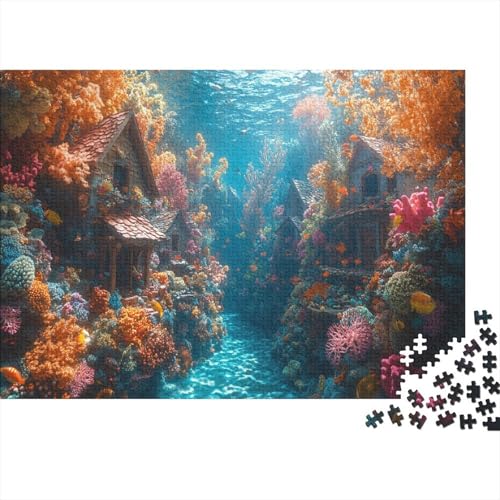 Puzzle 500pcs (52x38cm) Teile Für Erwachsene Tiefsee-Expedition Anspruchsvolles Puzzle Unterwasserlandschaft Und Aquatisches Ökosystem von GRBASNDOU