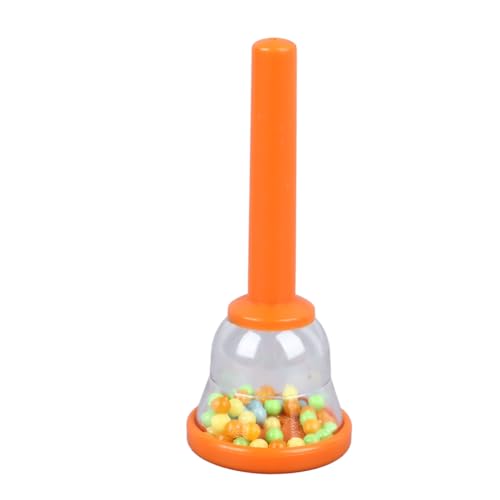 Kinder-Handglocke, Kunststoff-Musik-Handglocken-Spielzeug für Kinder, hervorragendes Klang-Kinder-Handglocken-Set zum Musikspielen von Instrumenten und als Dekoration (W216 Orange) von GRCFUMO