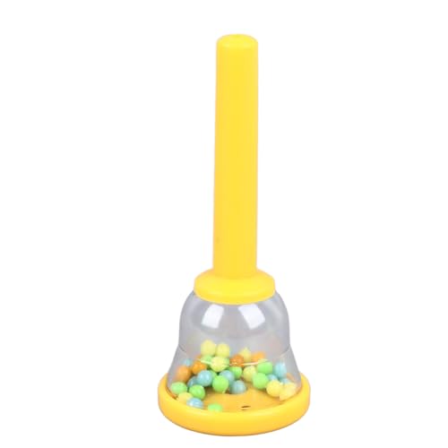 Kinder-Handglocke, Kunststoff-Musik-Handglocken-Spielzeug für Kinder, hervorragendes Klang-Kinder-Handglocken-Set zum Musikspielen von Instrumenten und als Dekoration (W219 Yellow) von GRCFUMO