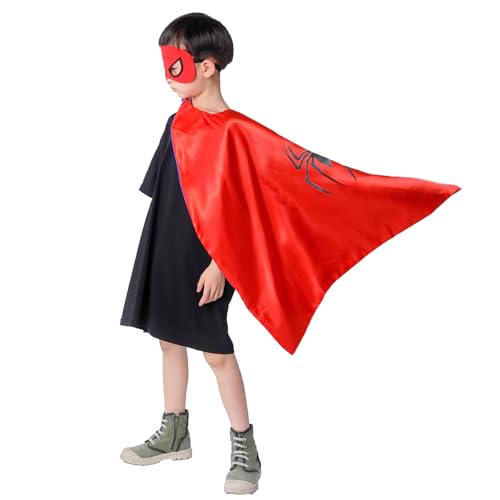 GREAHWD Superhelden Kostüm, Superhelden Umhänge und Masken, Kinder Spielzeug ab 3-9 Jungen Halloween Kostüm Maske Karneval Geschenk für Kinder von GREAHWD