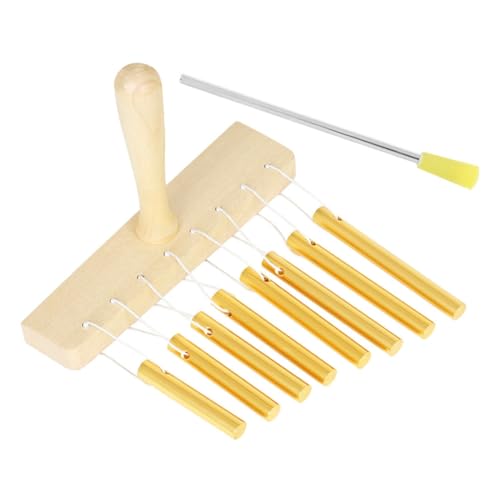 GREENADSCAPE 1 Satz Musikunterricht 8 Ton Glockenspielinstrument Glockenspielinstrument Kinderspielzeug Kinderspielinstrument Schlaginstrumente Schlagspielzeug Aluminiumrohr Massivholz Golden von GREENADSCAPE