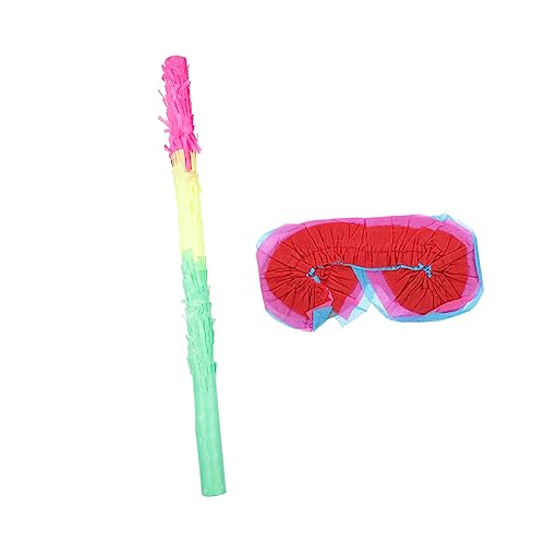 GREENADSCAPE 1 Satz Pinata Requisiten party games partyspiele party dekoration Pinata-Sticks Pinata-Spiel Pinata-Stick für Party lustiger Piñata-Stick mehrfarbiger Piñata-Stick Papier Colorful von GREENADSCAPE