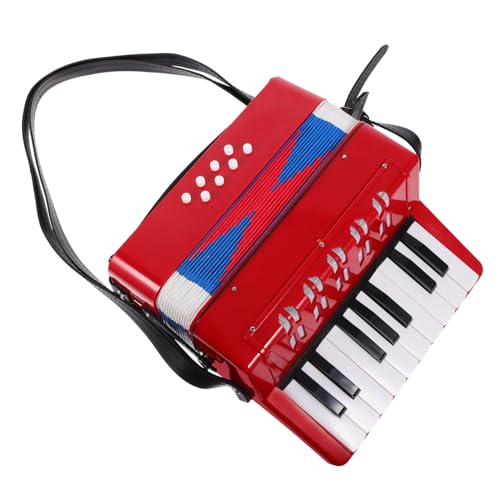 GREENADSCAPE 1stk Akkordeon Kleinkind-Musical Musikinstrumente Für Kinder Lernspielzeug Für Kinder Puzzle-Spielzeug Keytar Spielzeuge Kinderspielzeug Kinder Spielzeug Spielsachen Rot Abs von GREENADSCAPE