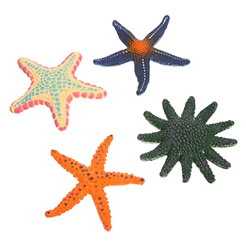 GREENADSCAPE 4 Stück Simulation Seestern Oktopus-Badespielzeug Pflanzendekor Meerestiermodell Kinder Mini-Spielzeug Spielzeug für Kinder kinderspielzeug Meerestierschmuck Seestern- PVC von GREENADSCAPE