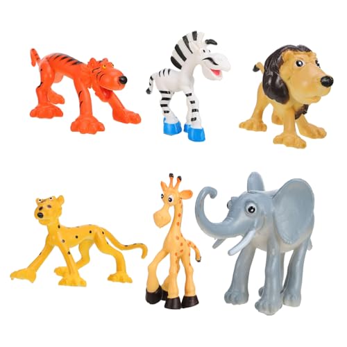 GREENADSCAPE 6St Tieridentifikationsmodell Waldtiere Spielzeug Tierfigur Mini-Tierspielzeug Animals Toys for pädagogisches Spielzeug wildtiere Tierwelt Figur Wildlife-Modellfigur Plastik von GREENADSCAPE