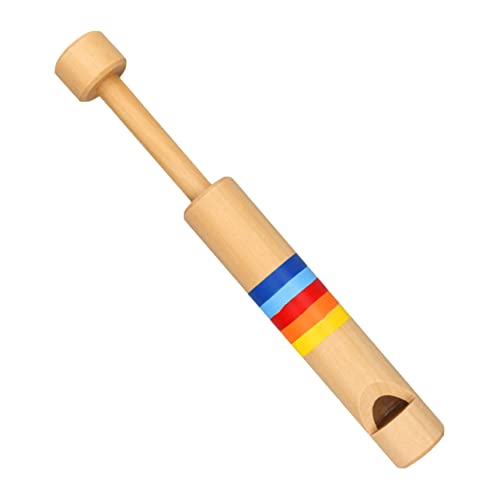 GREENADSCAPE Pädagogisches Lernspielzeug Geräuschspielzeug Pfeifflöte Musikalisches Spielzeug Mini-musikspielzeug Pull-push-pfeife Musikspielzeug Für Kinder Flötenspielzeug Aus Holz Bambus von GREENADSCAPE