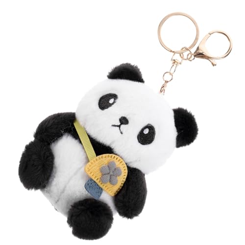 GREENADSCAPE Panda-Schlüsselanhänger Panda personalisierter Schlüsselanhänger Taschenanhänger Puppe schlüsselanhänger tier schlüsselanhänger plüsch ästhetischer Schlüsselanhänger Plüschanhänger von GREENADSCAPE