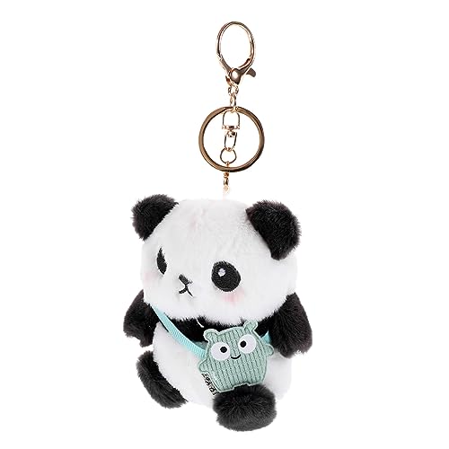 GREENADSCAPE Panda Schlüsselanhänger Zubehör Plüsch Drachen Ästhetisches Spielzeug Taschenornament Für Rucksack Roter Panda Schlüsselanhänger Spielzeug Panda Puppen Schlüsselanhänger von GREENADSCAPE