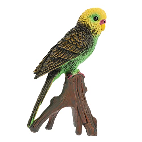 GREENADSCAPE Dekorative Vogel Schmuck Lebensechte Simulierte Vögel Ornament Für Decor Künstliche Papagei Figur Spielzeug von GREENADSCAPE