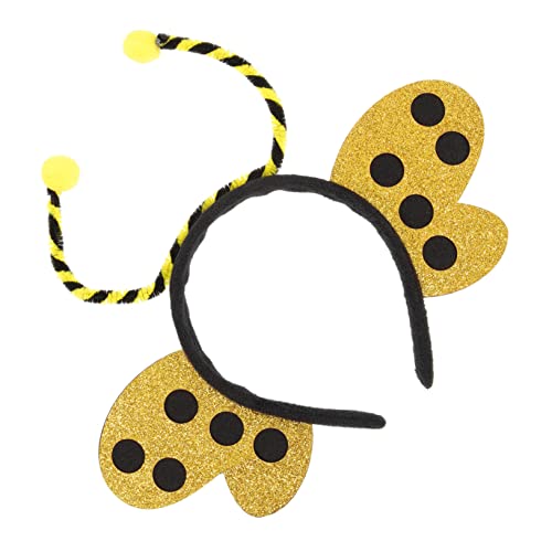 GREENADSCAPE Schmetterlings Stirnband Make Up Haar Stirnbänder Bienen Antennen Haarband Bommel Haarband Marienkäfer Haarband Kostüme Für Kinder Bienen Kostüm Stirnband Schnecken von GREENADSCAPE