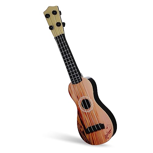 GREENADSCAPE Starter-Ukulele Gitarre Spielzeug Gitarrenmusikspielzeug Musikalisches Spielzeug Für Vorschulkinder Musikinstrument Für Kinder E-gitarrenspielzeug Für Kinder Mini-Ukulele Plastik von GREENADSCAPE