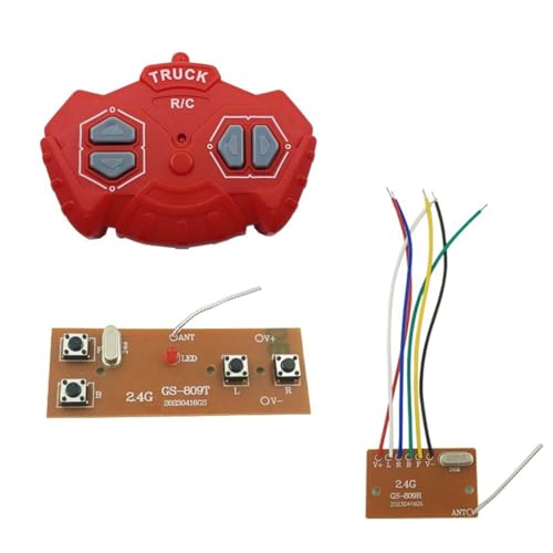 GREOHNMPAW 2,4G Vierwege-Fernbedienungsmodul 4CH RC-Fernbedienungssender Empfänger Platinenzubehör von GREOHNMPAW