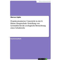 Projektorientierter Unterricht in der 8. Klasse Hauptschule: Erstellung von Lerntafeln für die zoologische Betrachtung eines Schulteichs von GRIN