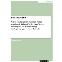 Welche subjektiven Theorien haben angehende Lehrkräfte der beruflichen Bildung mit der Fachrichtung Sozialpädagogik von der Zukunft? von GRIN