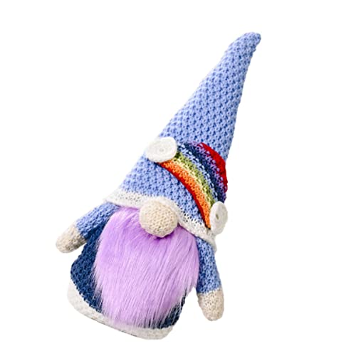 GRIRIW 1Stk gesichtslose Puppe Puppen kinderpuppe hühner Interessantes Toys Kid Toys Puppenszenenverzierung Szene Puppenschmuck Strickpuppe Stoff Violet von GRIRIW