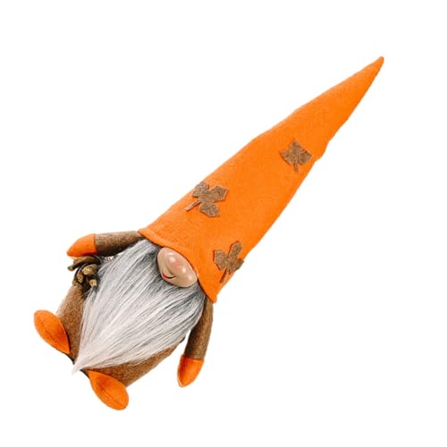 GRIRIW 1Stück Gesichtslose Puppe Aus Herbstliche Dekoration Für Thanksgiving GNOME Figur Für Zuhause Partydekor Und Festliche Anlässe Kürbis Design von GRIRIW