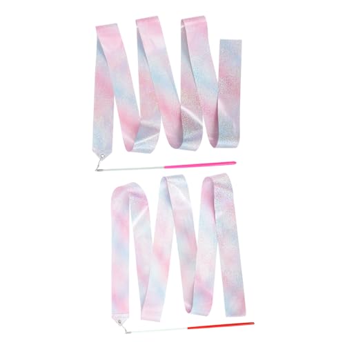 GRIRIW 2 Stück Teiliges Gymnastikband mit Leichten Griffen Farbige Tanzbänder für Langlebige und Sichere Rhythmische Sportgymnastik Streamer für Tanztraining und Aufführungen GRIRIW 2 Stück Teiliges Gymnastikband mit Leichten Griffen Farbige Tanzbänder für Langlebige und Sichere Rhythmische Sportgymnastik Streamer für Tanztraining und Aufführungen von GRIRIW