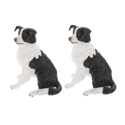 GRIRIW Border Collie Figurine Realistische Miniatur Hund Modelle Für Lernspielzeug Für Hunde Liebhaber Border Collie Für Kreative Aktivitäten von GRIRIW