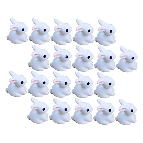 GRIRIW Hase Deko Figuren Aus Resin Vivid Rabbit Decor Für Bonsai Und Szenenlayout Statische Tiermodelle Perfekte Ostergeschenke Und Dekoration von GRIRIW