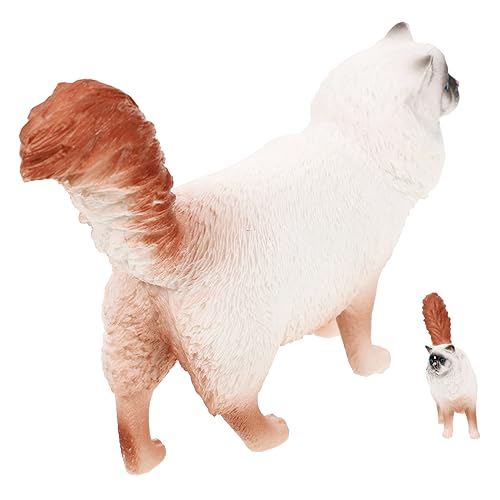 GRIRIW Puppenmodell Mini-Spielzeug Katzendekoration Katzenhandwerk Tierkatze für Zuhause Kinderspielzeug Animal Figures Cartoon cat Katzen-Figurine Hauskatzenverzierung Foto-Requisite PVC von GRIRIW