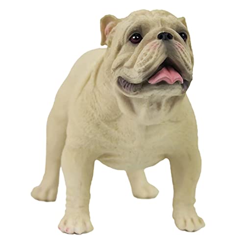 GRIRIW Schlafende Bulldogge Figur Realistische Hundestatue Für Dekorative Tierfigur Für Zuhause Exquisite Hundedekoration Hundespielzeug Für Sammler Und Als von GRIRIW